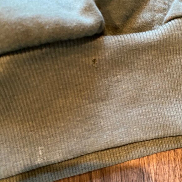 Green Nirvana Smiley Face Hoodie - Size Small Grunge Rock Band Pullover - Picture 4 of 5